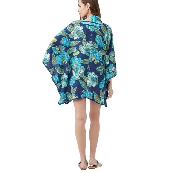 NWT Trina Turk Women's Pirouette Kimono Swim Cover-Up Multicolor Small - Picture 2 of 6